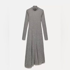 Zara Gray Asymmetrical Dress